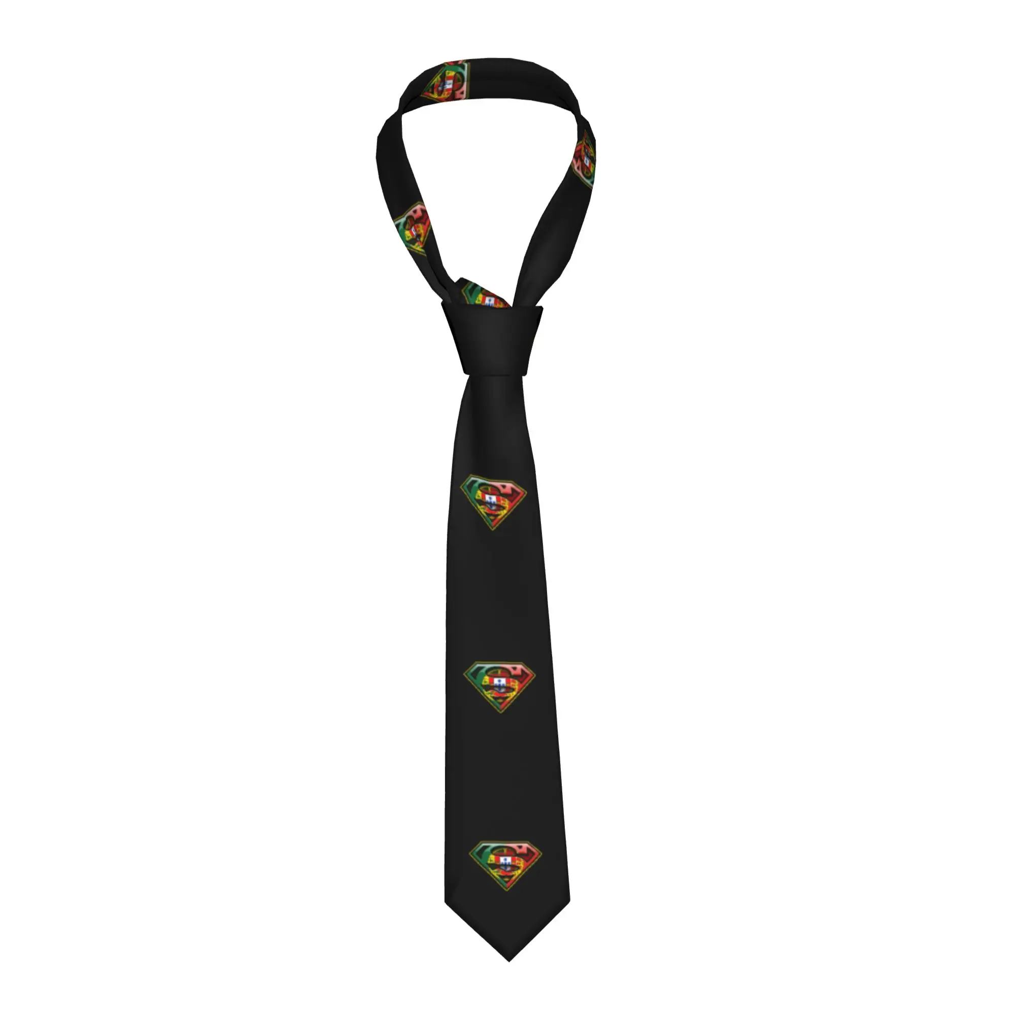Formal Portugal is Super Neck Ties Mens Silk Portuguese Pride Flag Necktie for Wedding Gravatas