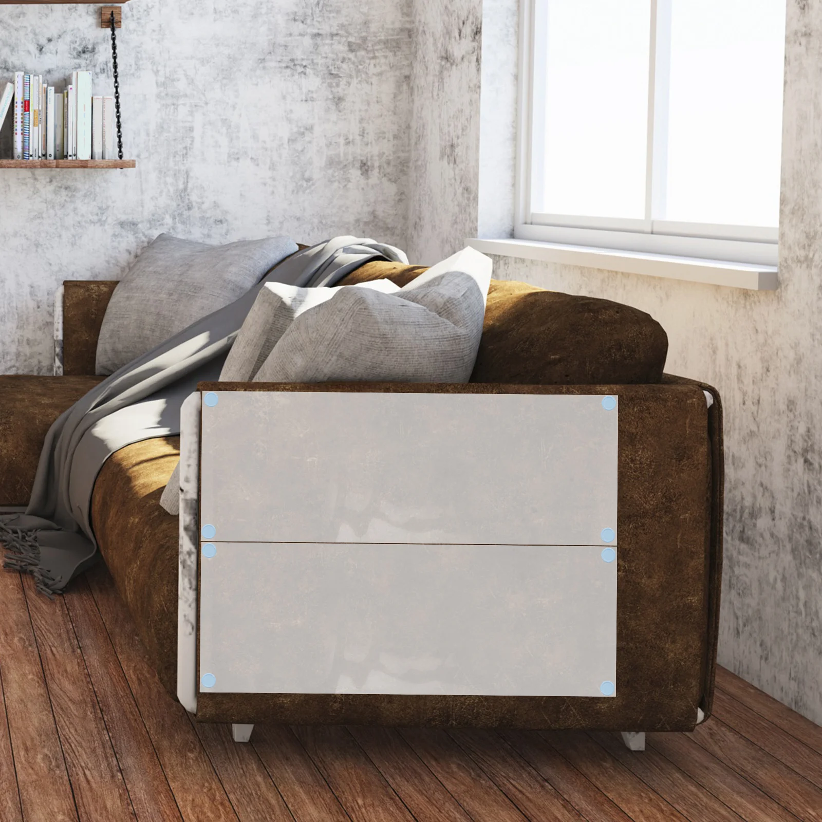 

4pcs Pvc Self-Adhesive Cat Scratch Protector For Furniture Wall Corners Durable Cuttable Pet Couch Protector Scratch Proof Tape