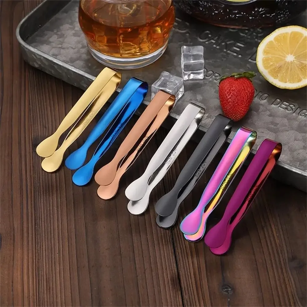 Multicolor Stainless Steel Clips Kitchen Clip Sugar Cube Ice Tongs Bread Food Toolbar Kitchenware Tool Tools Gadgets Dining Bar images - 6