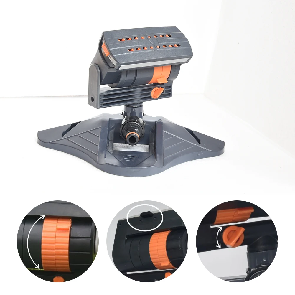 

Automatic Garden Sprinkler Adjustable Large Coverage Lawn Sprinkler 16 Holes Plants Water Sprayer for Outdoor Yard Garden