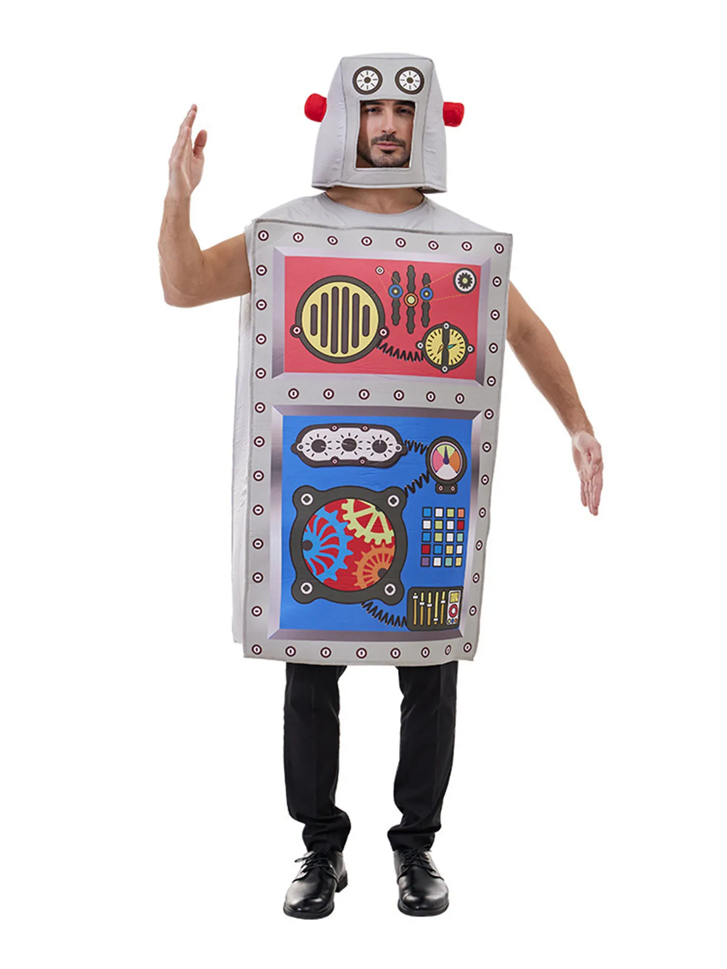 

Adult Halloween Robot Costume Funny Performances Tech Party Outfits Company Annual Conference Event Costumes Women's Fashion