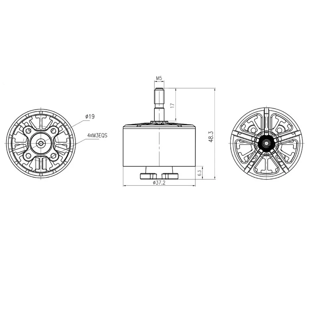 B3115 Brushless Motor 900KV 6S 12N14P for FPV Racing Drone RC Quadcopter Multirotor 31x15mm Stator 5mm Shaft Brushless Motor