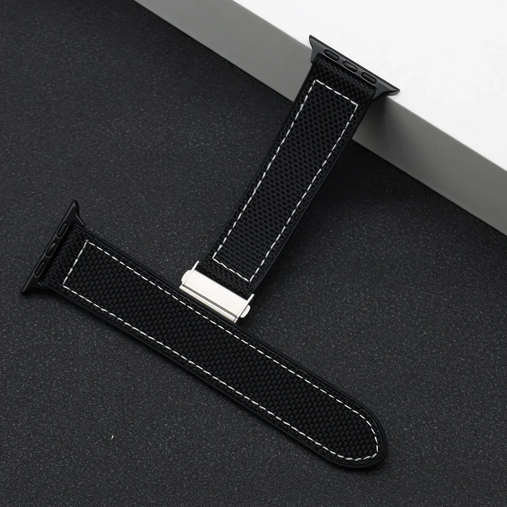 Cinturino in Silicone per Apple Watch Ultra Band 49mm 44mm 45mm 42 46mm 41mm 40mm bracciale ibrido intrecciato serie iWatch 10 9 8 7