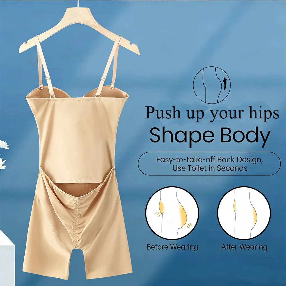 Body Shapewear Bodysuit for Women Tummy Control Built in Bras Slimming Body Shaper Bodysuit Reducing and Shaping Girdles