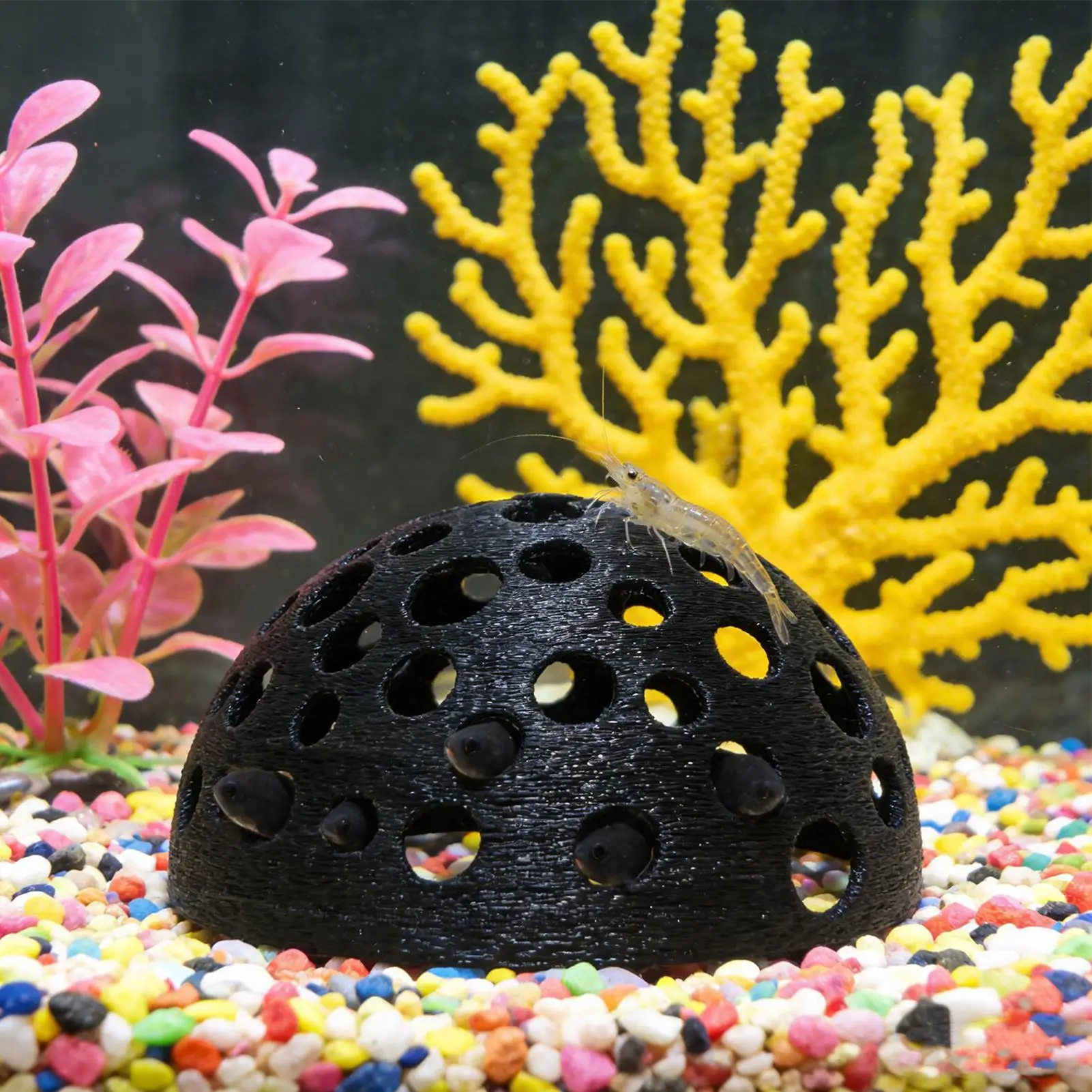 Garnelen-Zuchthöhle für Aquarien, Garnelen-Versteck, Betta-Habitat, Fisch-Ruheplatz, Aquarium-Dekoration, Versteck-Tools und Zubehör