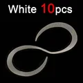 10 piezas de color blanco