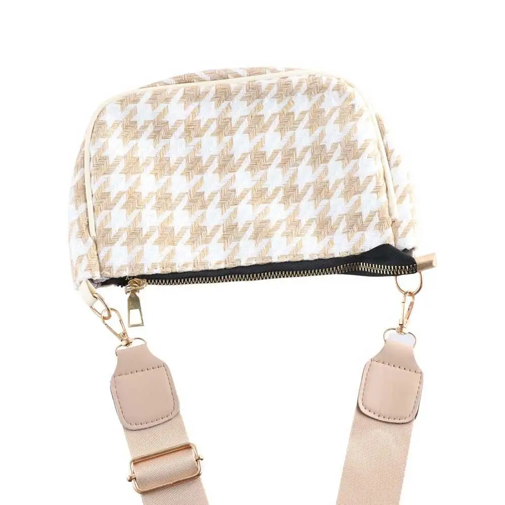 กระเป๋าคอมโพสิทลำลองกระเป๋าเดินทางของผู้หญิงความจุขนาดใหญ่ Crossbody กระเป๋ากระเป๋าสะพายไหล่พิมพ์ลายสก๊อตกระเป๋าสะพายข้างกระเป๋ากลมมินิ