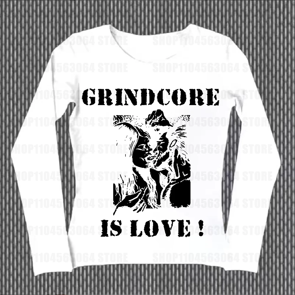 

Gothic Print Long Sleeve T-Shirt Punk Harajuku Retro Women's Fashion Streetwear Y2K Print Top Cute Girl Retro T-Shirt