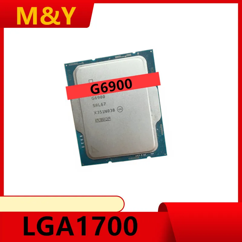 معالج وحدة المعالجة المركزية Celeron G6900 3.4 جيجا هرتز ثنائي النواة 4 خيوط L3=4M 46W LGA 1700 G6900