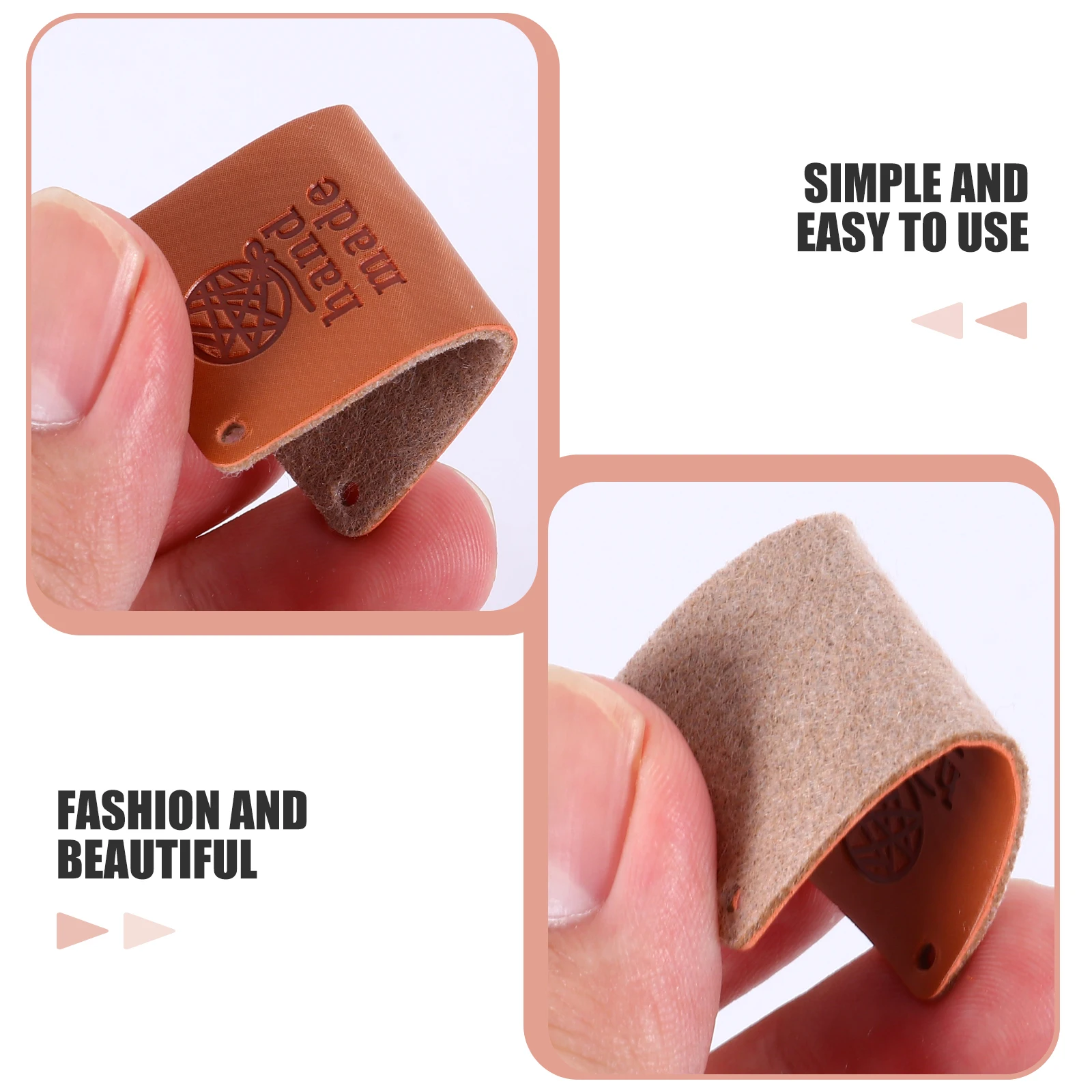 

80 Pcs Jeans Labels Embossed H made Tags for Clothing DIY Craft Accessories Synthetic Storage Containers