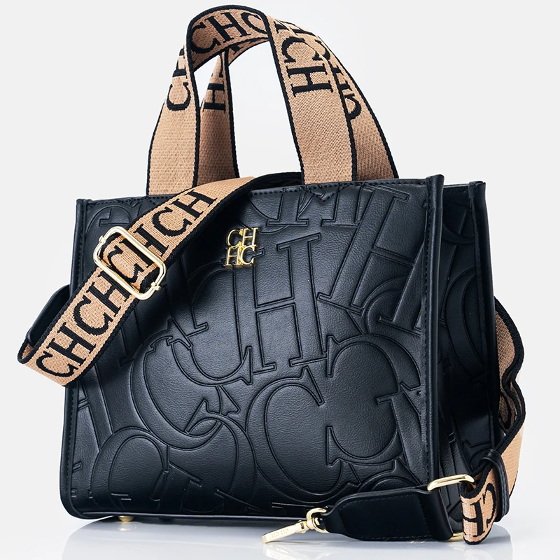 CH Monogram Embossed Tote Bag - đánh giá và giá Tote Bag Leather Monogram