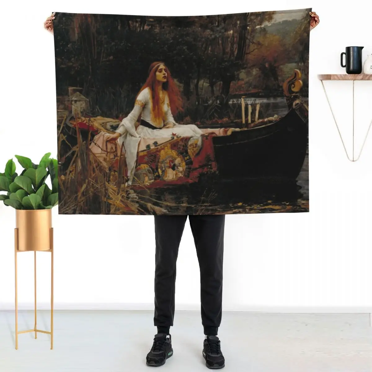 The Lady of Shalott - John William Waterhouse Throw Blanket Beautifuls Loose Thin Thermals For Travel Sofas Blankets