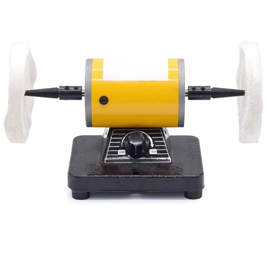 Dental Bench Polisher Lathe Quietly Motor Grinding Polishing Machine Laboratory Equipment