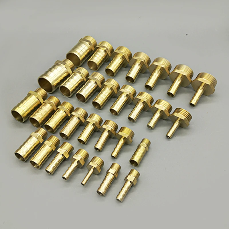 Brass Pipe Fitting 6/8/10/12/14/16mm Hose Barb Tail 1/8\