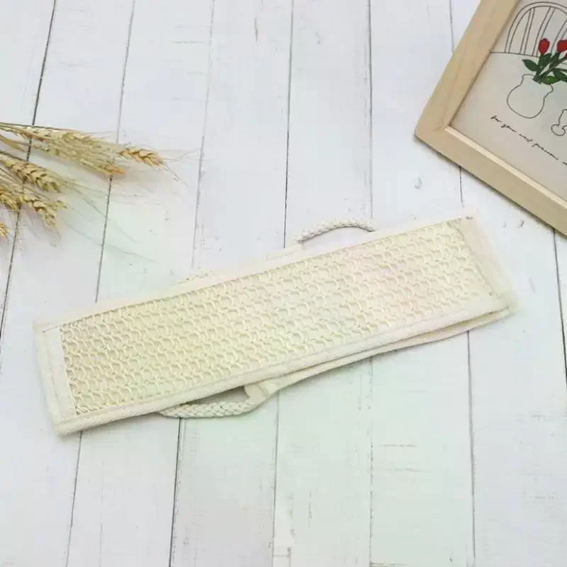 Scrubber corpo esfoliante: salvietta morbida per la rimozione della pelle morta e la spazzolatura a secco |   Spugna da bagno lunga con cinghia per doccia e spa