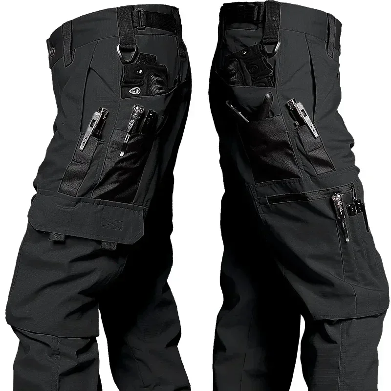 Pantaloni tattici abbigliamento uomo pantaloni impermeabili impermeabili pantaloni da combattimento da uomo pantaloni Cargo resistenti all\'usura