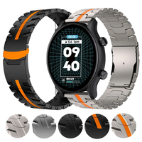 22mm Stainless Steel Strap For Zeblaze Btalk 3 Plus GTS 3 GTR 3 Pro Metal Band For Zeblaze Beyond/Ares 3 Pro Btalk Vibe 7 7 Lite