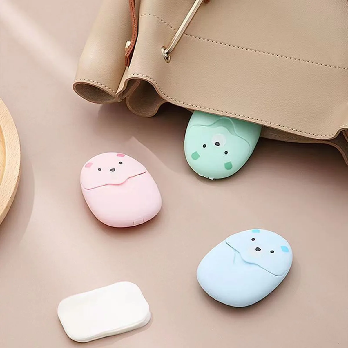 Pastillas de Jabón Desechables, Papel de Jabón Portátil para Viajes al Aire Libre, Pastillas de Desinfectante para Manos, Mini Papel de Jabón Portátil