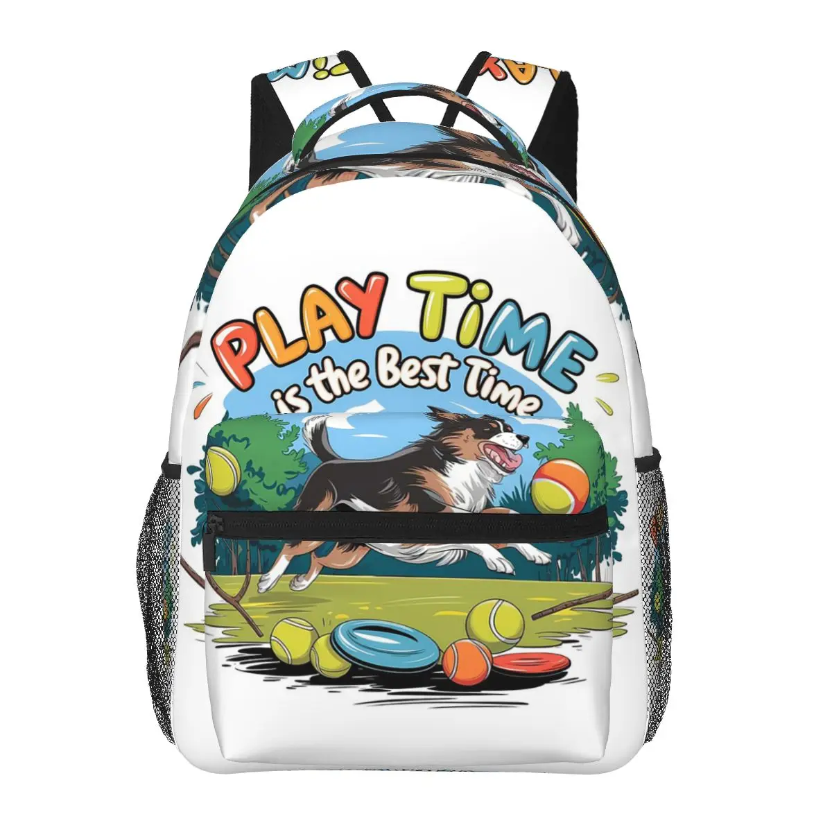 

Pup & Play Backpack Daypack Large Capacity Kids BookBag School Bag Shoulder Bags for Men Women