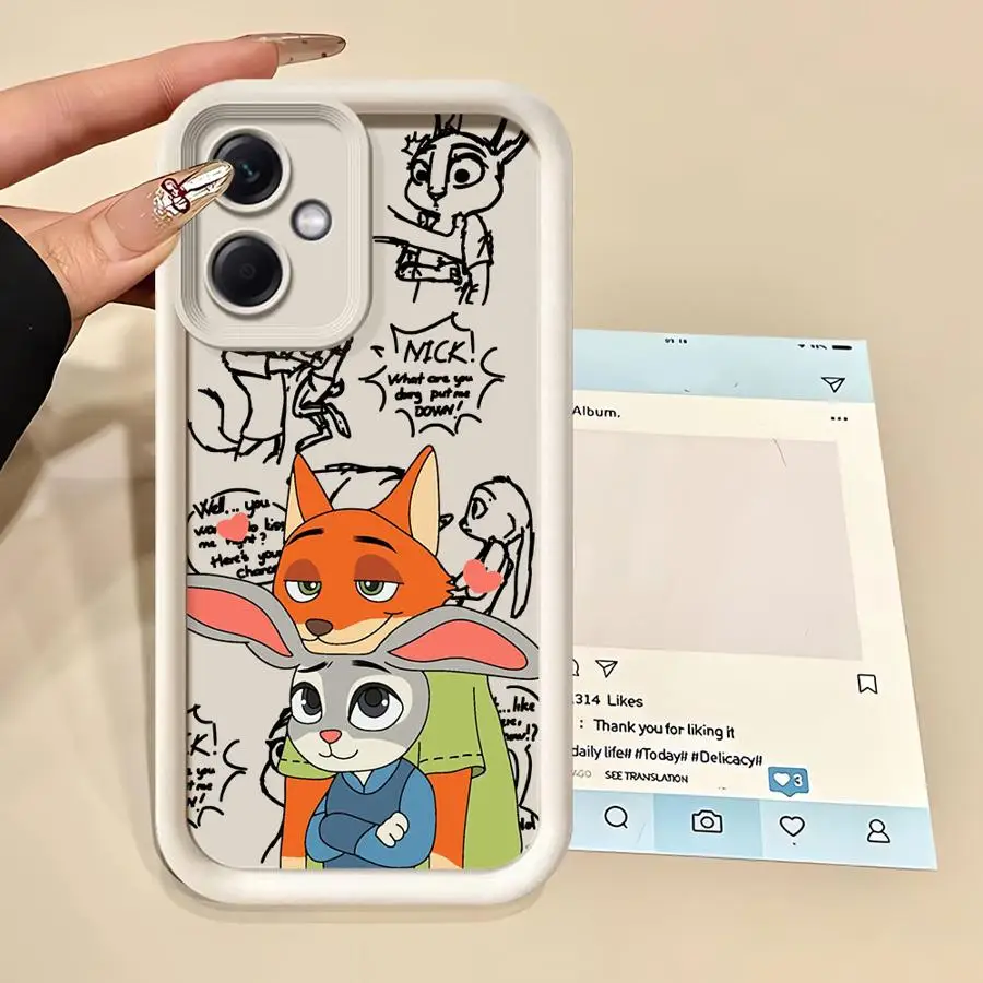 Soft Shell Handyhülle für Xiaomi Poco X3 Pro X3 NFC C51 C50 C61 Disney Judy Nick Love