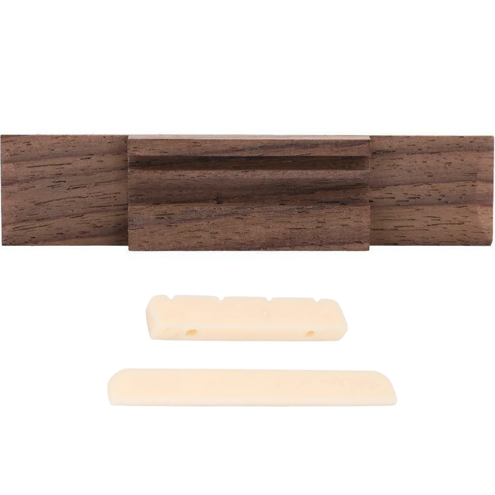 

Ukulele Keys Premium Supplies Parts Bridge Nut And Saddle Wood for Accessories Replacement Acoustic