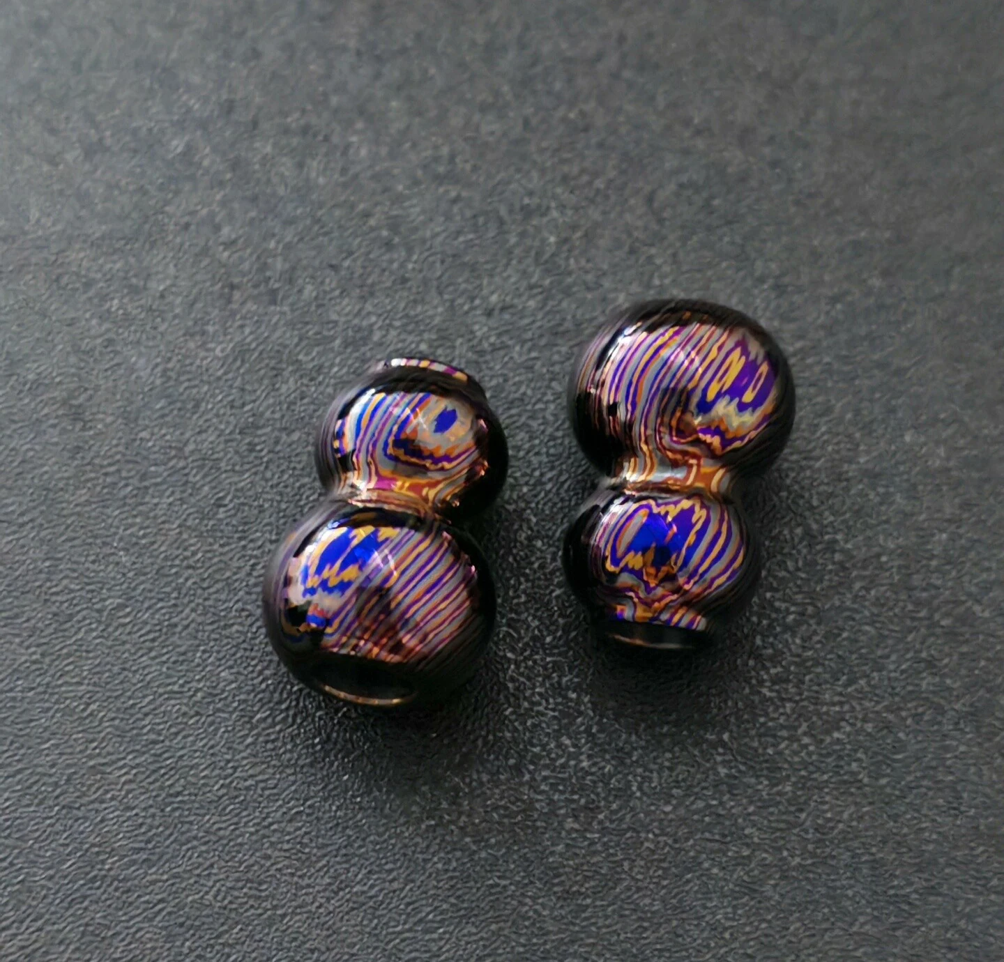 1 Piece Zircon Dmascus  EDC Pendant , Knife Pendant Bead