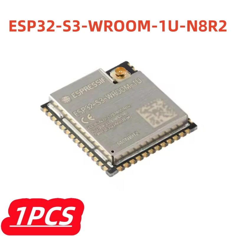 1Pcs/lot 100% New ESP32-S3-WROOM-1U-N8R2 ESP32-S3-WROOM-1U ESP32 MCU Wifi Wi-Fi + Bluetooth 8MB 32-bit Dual Core MCU module