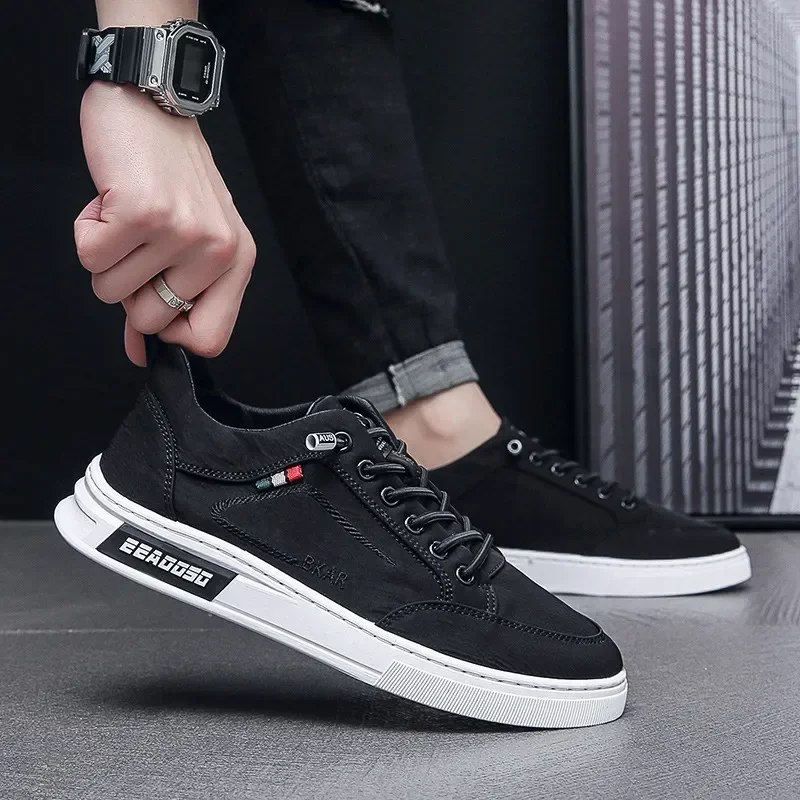 Schnüren Sie trend ige Original Casual Brand flache Schuhe für Männer Sommer bequeme Canvas Schuh Tenis Masculino Herren Casual Sneakers