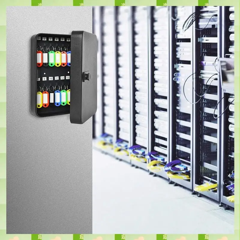 2025 Combination Key Cabinet 20 Key Hooks Key Box Wall Mounted Locking Key Organizer Key Cabinet Security Lock Box,Combination K