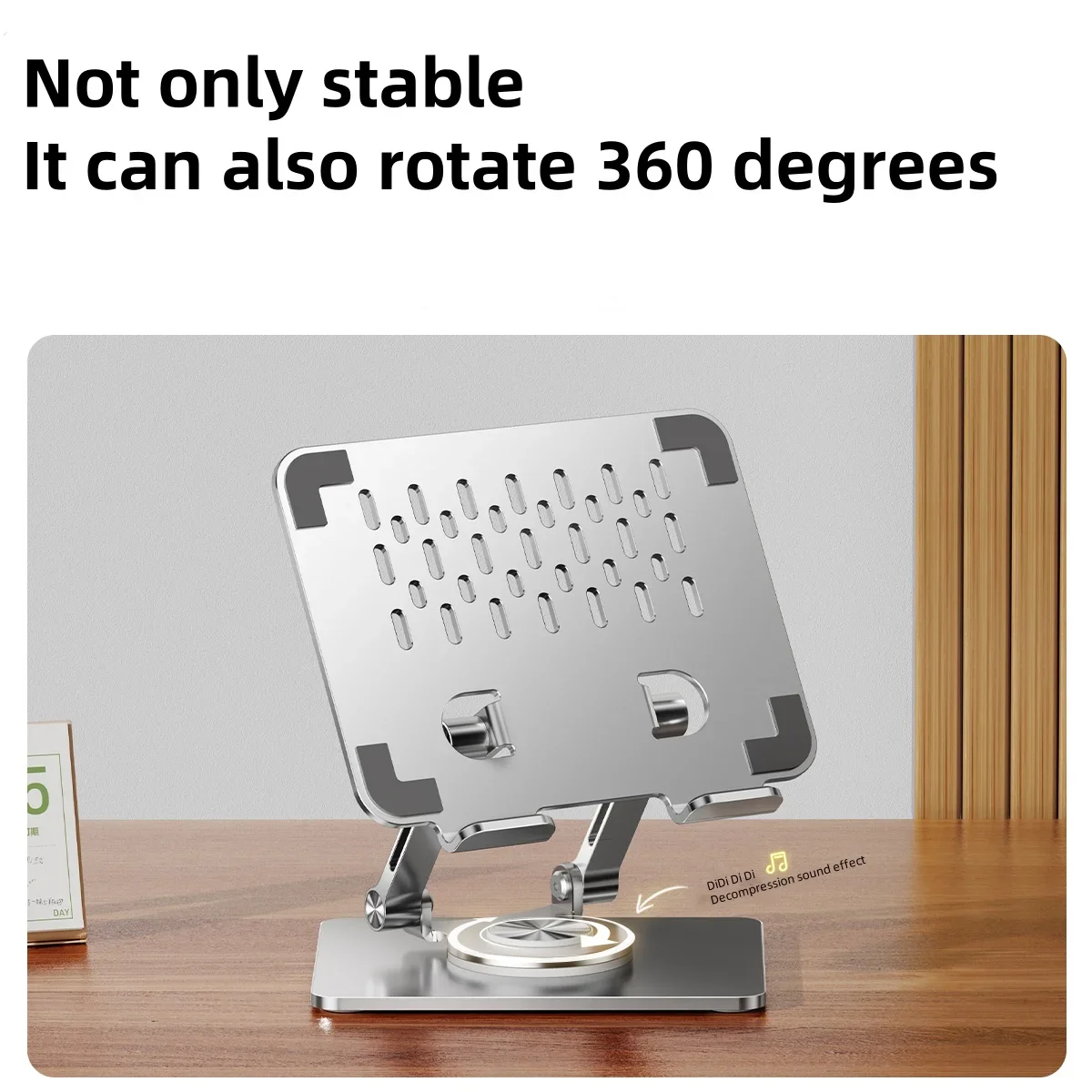 ขาตั้งแล็ปท็อปอลูมิเนียมอัลลอยด์ Ergonomic Riser ผู้ถือแท็บเล็ต Cooling Bracket 360 °   สําหรับโน้ตบุ๊ก Macbook Lenovo