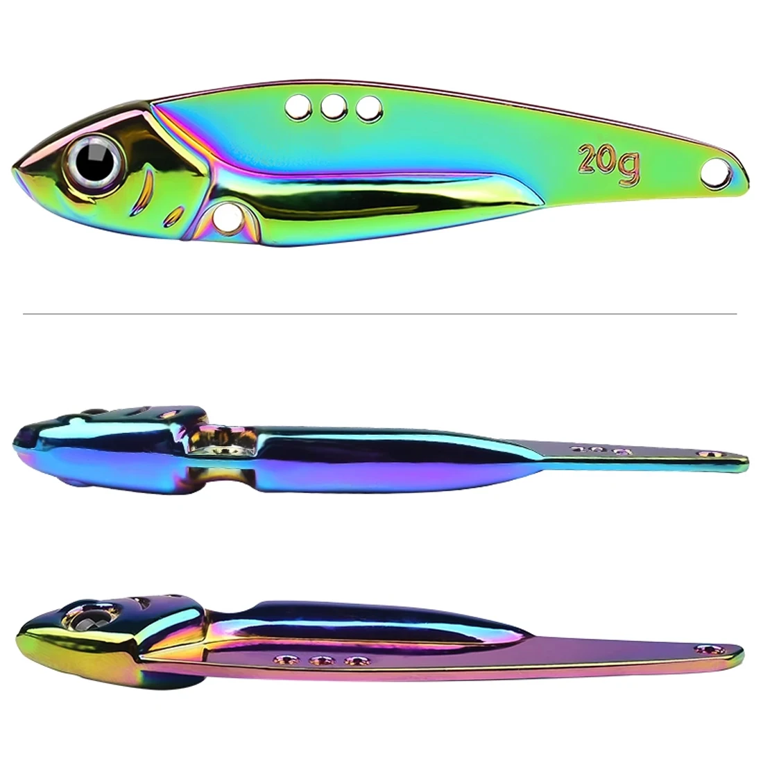 FishTrip 5g~20g VIB Blade Fishing Lures Tail Spinners Rapper Hard Bait Suspending Lure Diving/Sinking Lure