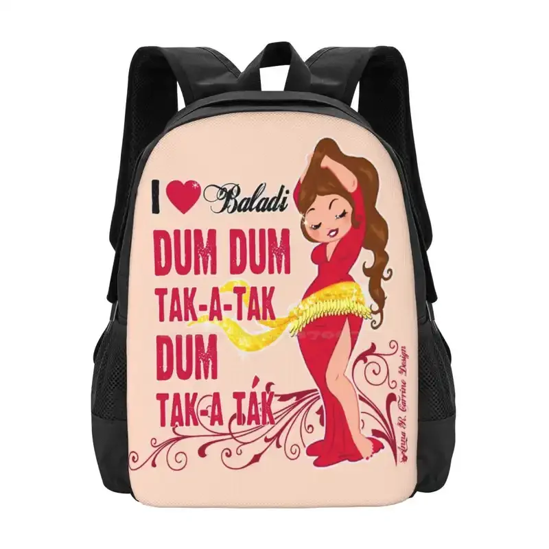 

Bellydancer - Baladi New Arrivals Unisex Bags Student Bag Backpack Baladi Bellydancer Danza Del Ventre Raks Sharki Raqs Sharqi