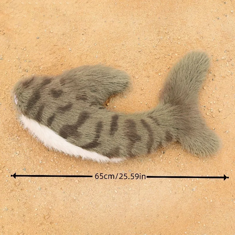 Handwork Furry Shark Tails Fish Fursuit Cosplay Prop Performance Faux Fur Tail Anime Lolita Party Accessories Halloween Roleplay view 5