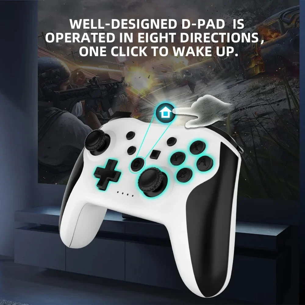 GAMINJA NS009S Wireless Controller Joystick For N-Switch PC PS3 TV Box With 6-Axis Dual Vibration Bluetooth Gamepad For Switch 2 image 2
