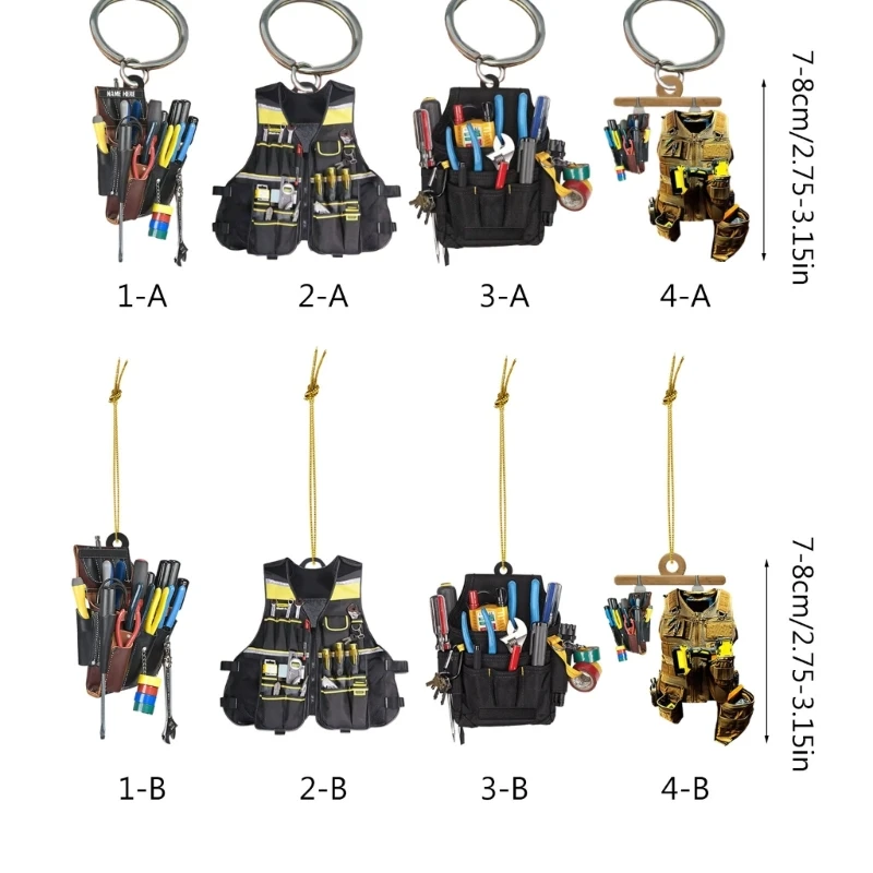 Porte-clés outil d'électricien Portable 634C, accessoire décoration pendentif personnalisé