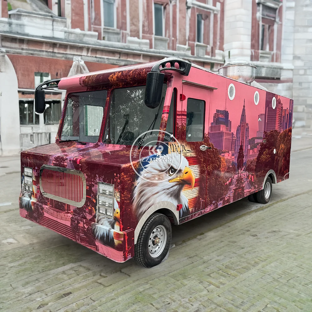 コンセッション-食品トラックトレーラー,販売用モバイルバー,自動販売カート,完全装備のピザフードトラック