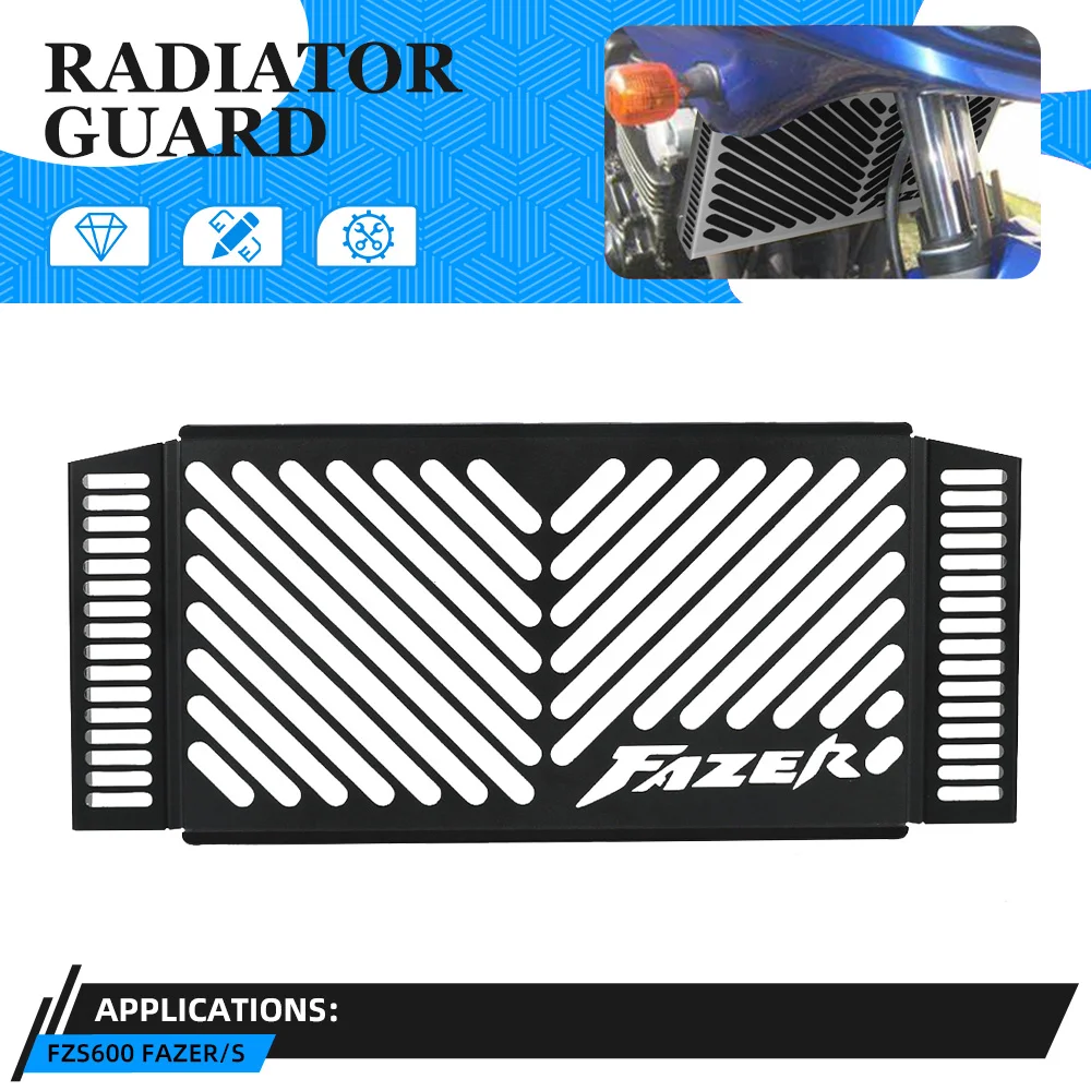 

Motorcycle Radiator Grille Grill Protection Guard Cover Protector FOR YAMAHA FZS600 Fazer S 1998-1999-2000-2001-2002-2003-2004