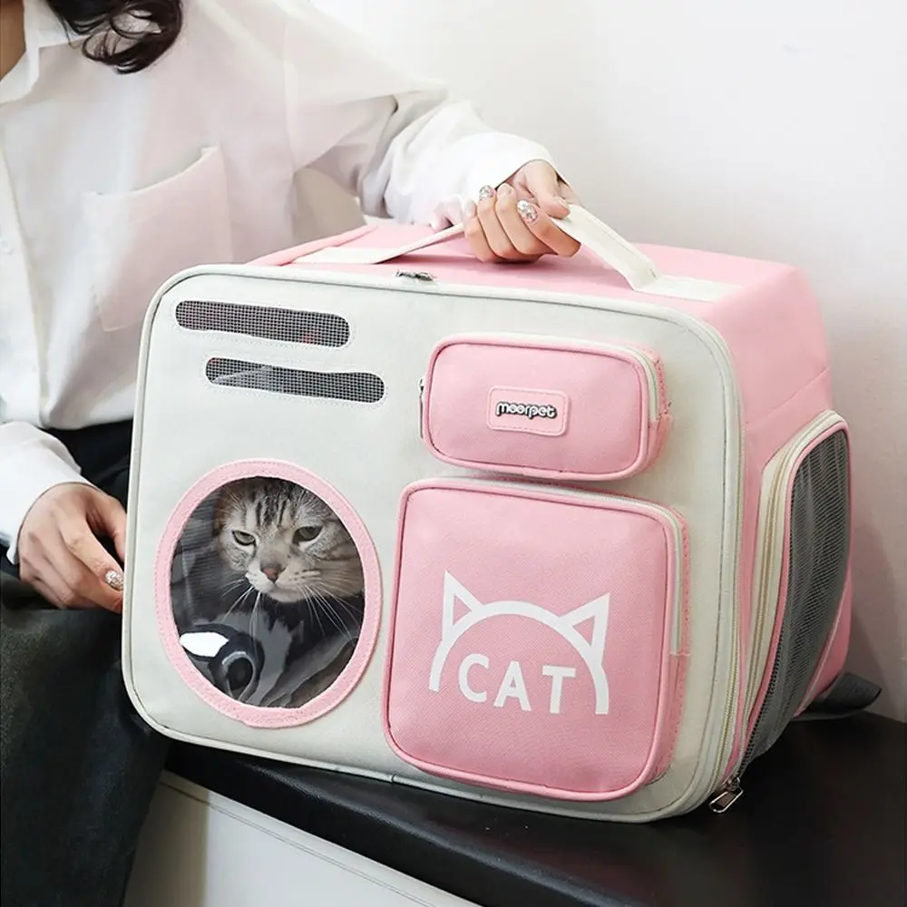 

Portable Pet Carrier Backpack Breathable Large Capacity Travel Dog Bags Foldable Comfortable Cat Carrying Bag Pet Supplies