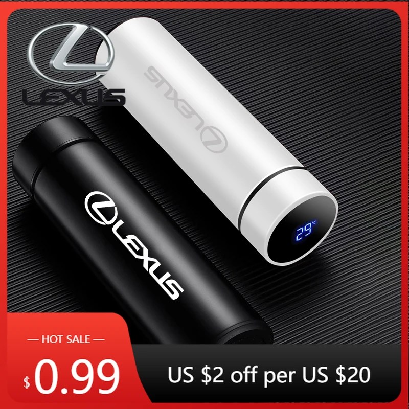 

Interior Stickers Car Emblem Insulated Cup Stainless Steel Teacup For Lexus RX330 IS250 Ct200h ES300h Intelligent Temperature Di