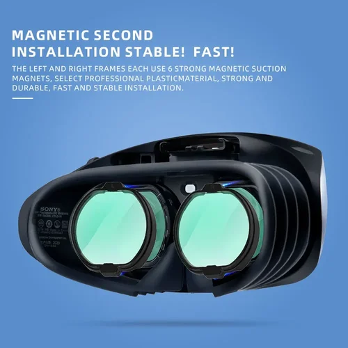 Imagen 2 del producto Nueva lente magnética para PSVR2 VR, lentes graduadas personalizadas, gafas antirreflectantes antiazules para miopía, accesorios para PS VR2