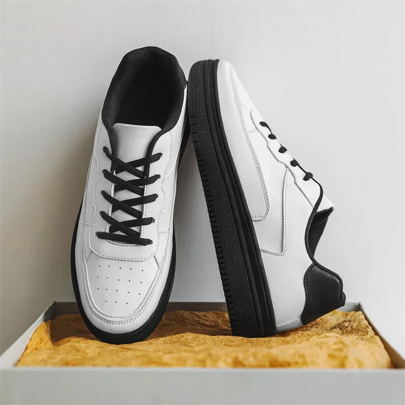 

2025 Классические мужские модные новые популярные повседневные прогулочные кроссовки на плоском каблуке с низким берцем и круглым носком на шнуровке