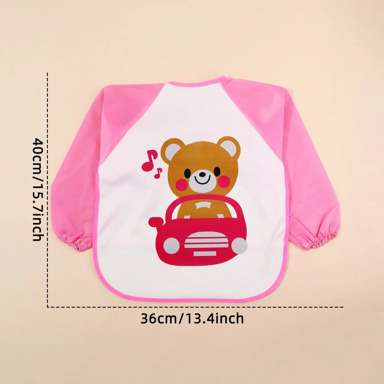 Waterproof Eating Smock Infant Toddler Baby Cartoon Long Sleeve Art Apron Feeding Bib for Boys Girls Soft Baby Bibs Burp Clothes