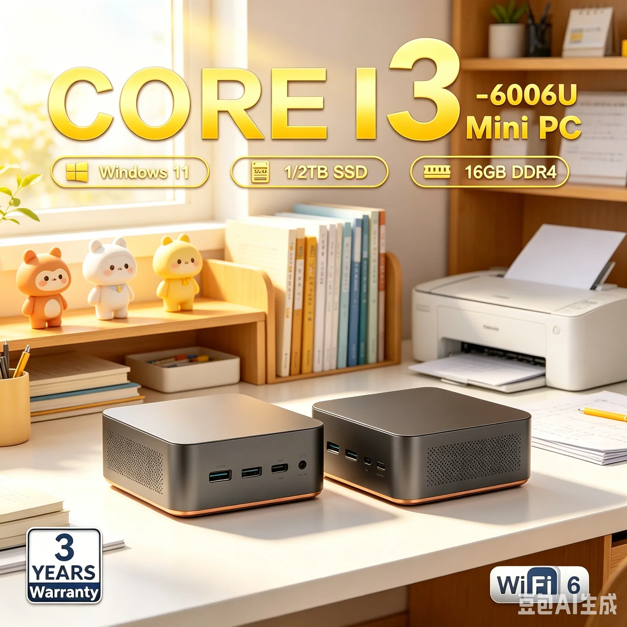 

Pocket Size Fashion Mini Host Fast Startup Mass Storage Daily Work Computer
