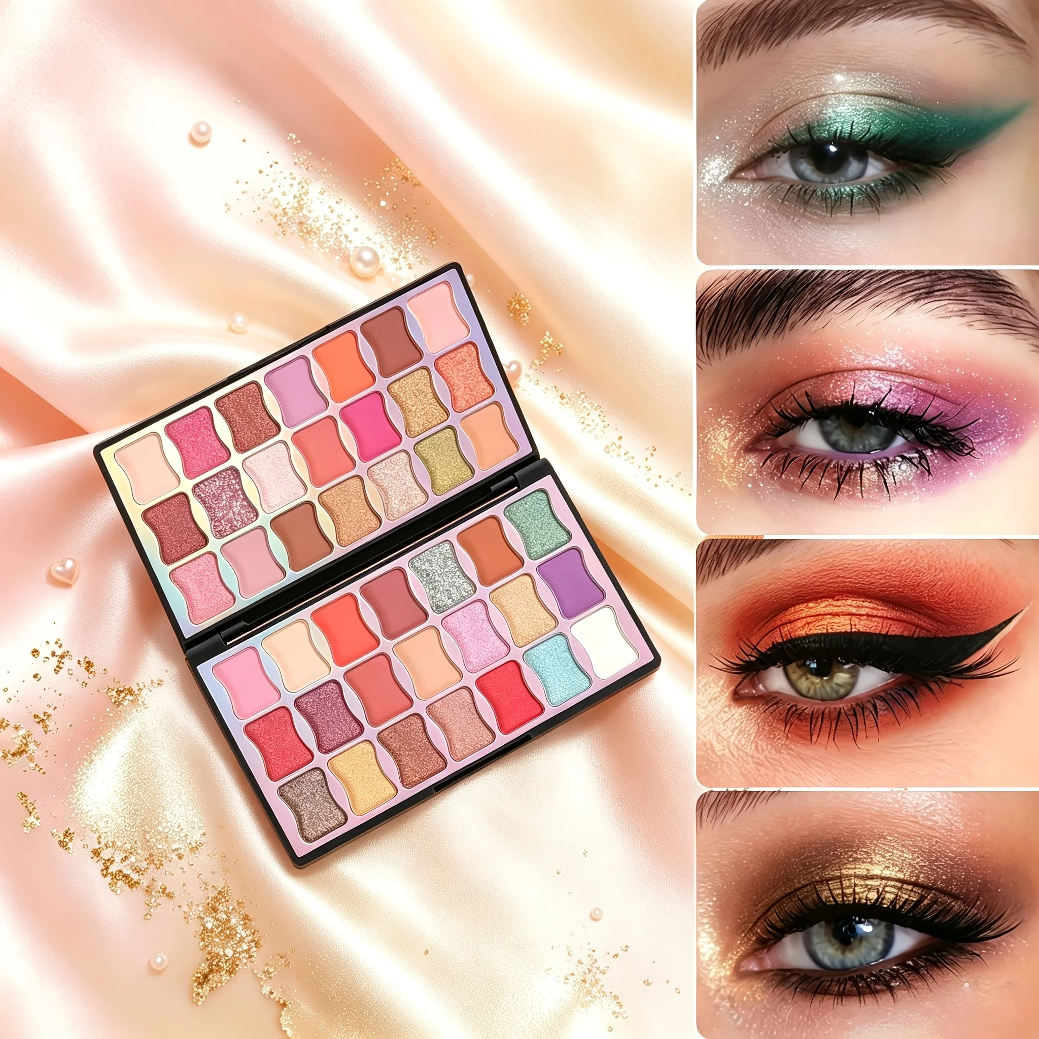42-Color All-in-One Eyeshadow Palette | Professional Waterproof & Smudge-Proof, Long-Lasting High Pigment Shades (Shimmer & Matte) Versatile Makeup Palette for Daily Looks & Stage Makeup, Fine Texture, Minimal Fallout