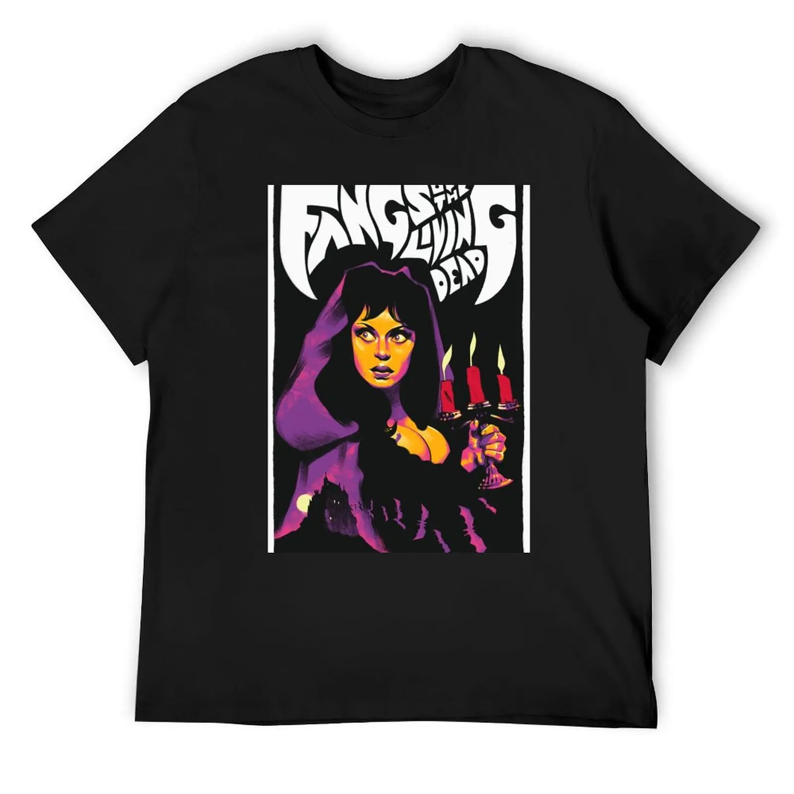 Fangs of the Living Dead / Malenka Movie Art T-Shirt baggy shirts shirts graphic tees Short sleeve tee men