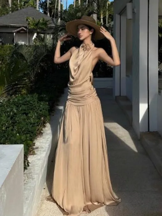 

Beach Vaion Sle Off-oulder Long Dr Women Sexy Ele n A-Line Gown Bal Midi Skirt Suit Spring Summer