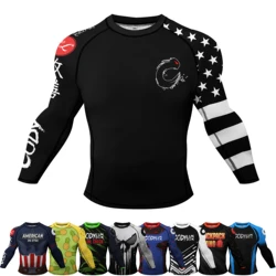 New Products Swimming Beach UV Protection Swimwear Rash Guard Long Sleeve Surfing Shirt Compression Fitness Wear With Silicon