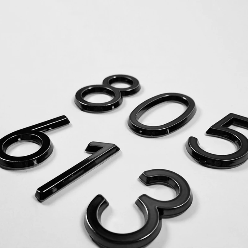 2-Inch House Number For Outdoor Mailbox Number Address Number Sticker For Home Office House Number (Black, 10 Pcs)