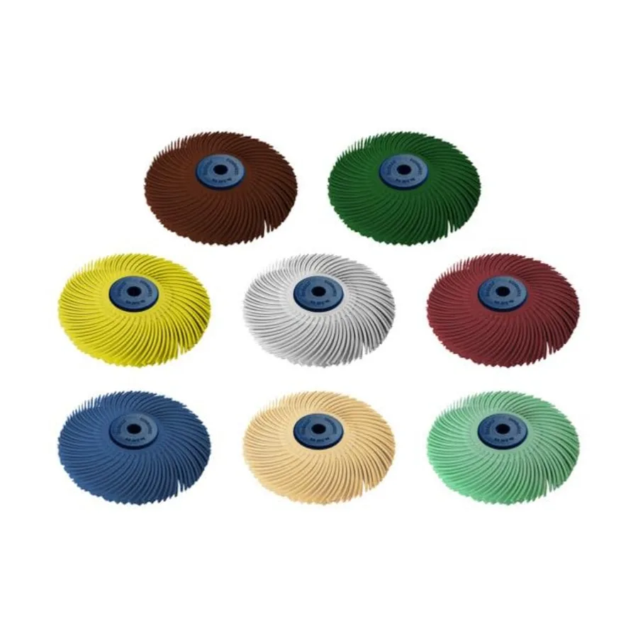 

Sunburst 3" TC Radial Disc Assortment 3-Ply Aluminum Oxide A/O 8-Piece Kit with 1/4" Arbor for Smoothing and Surface Finishing