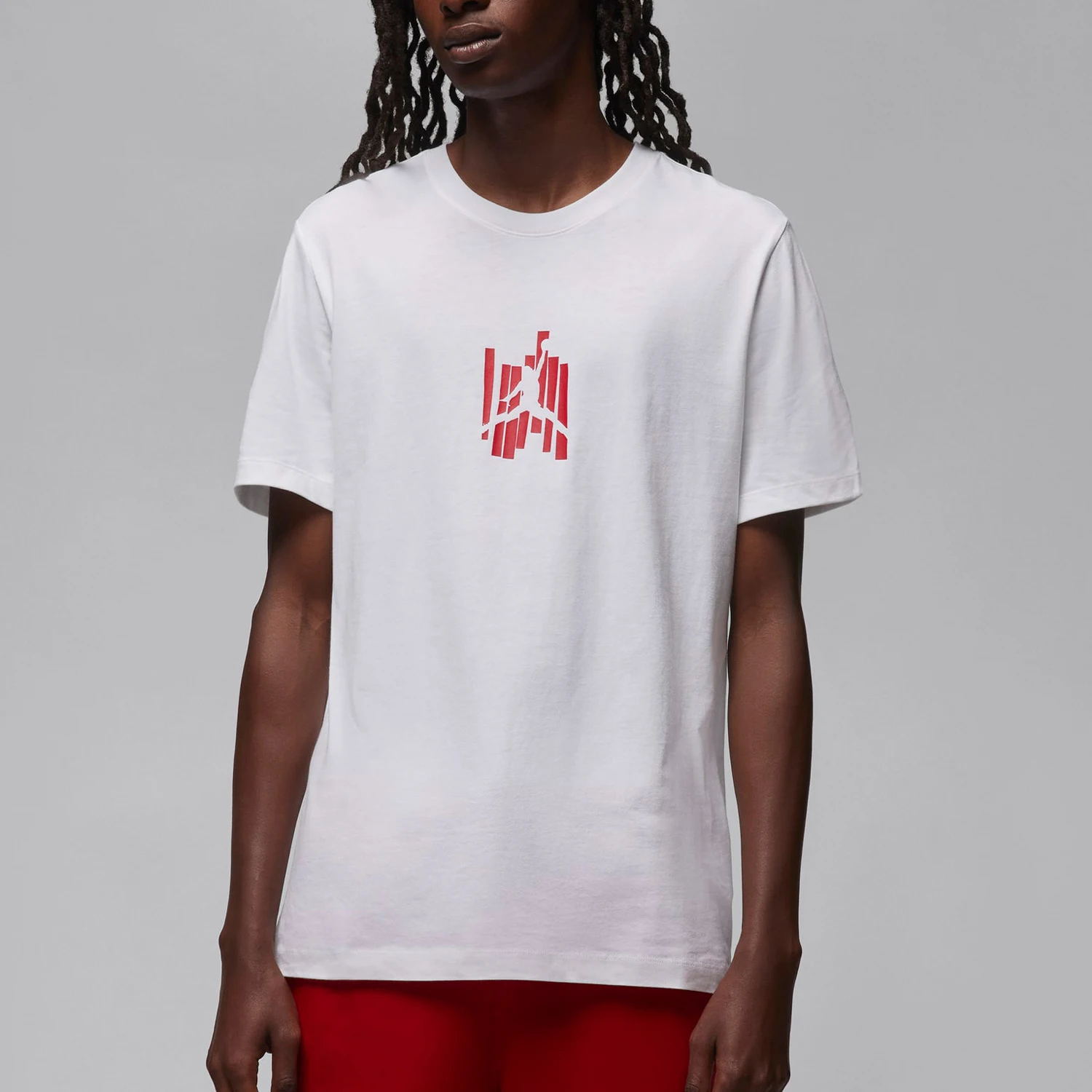 

Nike genuine JORDAN Men's Sporty Knitted Round Neck Short Sleeve T-shirt FD7026-100